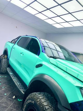 Dán-Đổi-Màu-Xe-Ford-Ranger-Raptor-Xanh-Ngọc