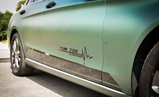 Dán-Đổi-Màu-Xe-Mercedes-c200-Xanh-Lục-3