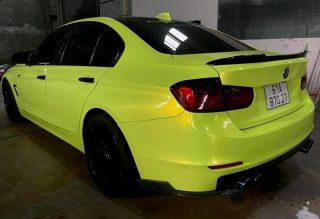 Dán-Đổi-Màu-Xe-Ô-Tô-BMW-520I-Vàng-Huỳnh-Quang-5