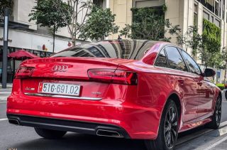 Dán Đổi Màu Xe Audi A6 Đỏ
