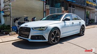 Dán Đổi Màu Xe Audi Bạc
