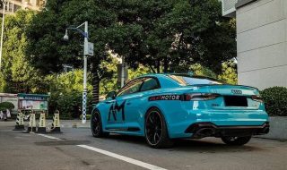 Dán Đổi Màu Xe Audi RS5 Blue Sky