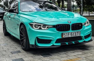 Dán Đổi Màu Xe BMW 320i Xanh Ngọc