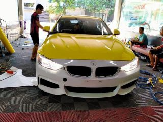 Dán Đổi Màu Xe BMW 430i Vàng