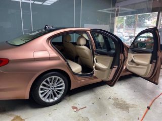 Dán Đổi Màu Xe BMW 520i Màu Đồng