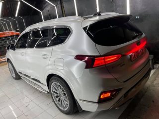 Dán Đổi Màu Xe Hyundai Santafe Trắng