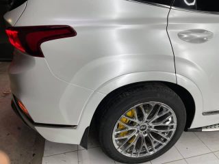 Dán Đổi Màu Xe Hyundai Santafe Trắng