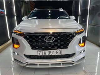 Dán Đổi Màu Xe Hyundai Santafe Trắng