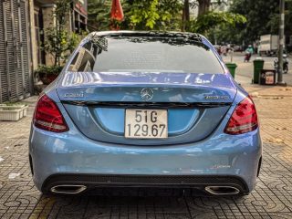 Dán Đổi Màu Xe Mercedes C300 Bạc