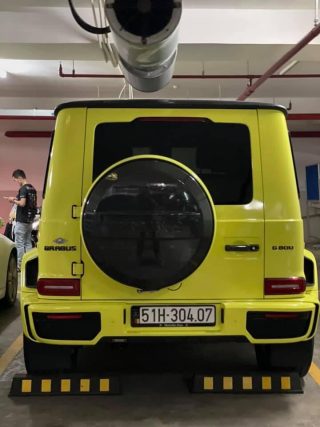 Dán Đổi Màu Xe Mercedes G63 Vàng Chanh