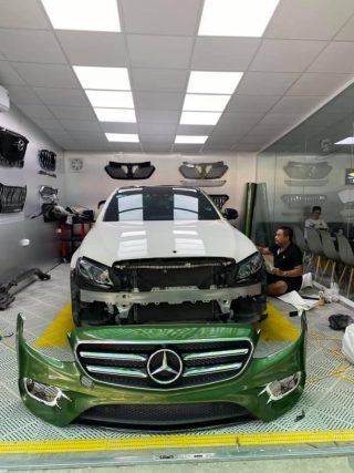 Dán Đổi Màu Xe Mercedes Xanh Diep Lục