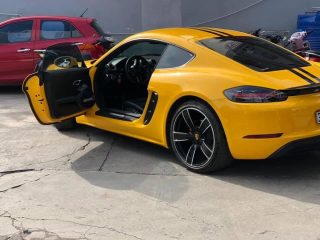 Dán Đổi Màu Xe Porsche 718 Cayman S Vàng