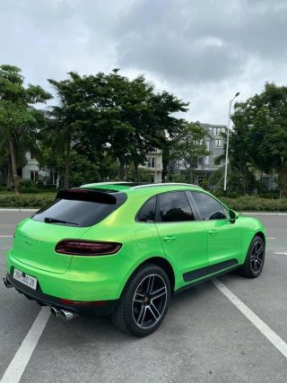 Dán Đổi Màu Xe Porsche Macan Xanh Ánh Vàng