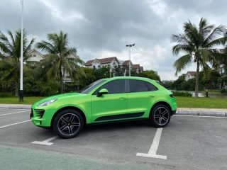 Dán Đổi Màu Xe Porsche Macan Xanh Ánh Vàng