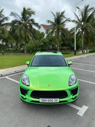 Dán Đổi Màu Xe Porsche Macan Xanh Ánh Vàng