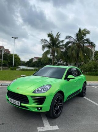 Dán Đổi Màu Xe Porsche Macan Xanh Ánh Vàng