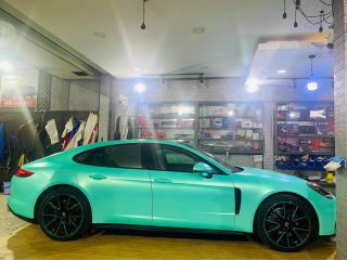 Dán-Đổi-Màu-Xe-Porsche-Xanh-Ngọc