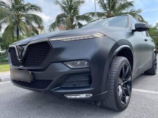 Dán Đổi Màu Xe Vinfast Lux SA Đen Lì