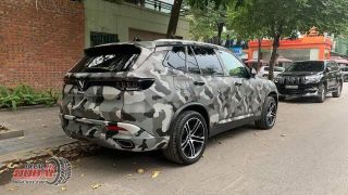 Dán Đổi Màu Xe Vinfast Lux SA Màu Xám Rằn Ri 1