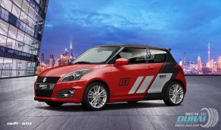Tem Xe Swift Tại Dubaiwrap
