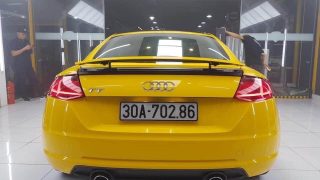 Dán Đổi Màu Xe Audi TT Vàng Ánh Kim