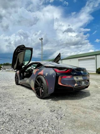 Dán Đổi Màu Xe BMW i8 Style Quân Đội