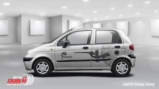 Tem Xe Chevrolet Matiz Trống Đồng