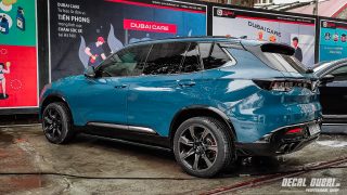 Dán Đổi Màu Xe Vinfast President Xanh Pha Lê